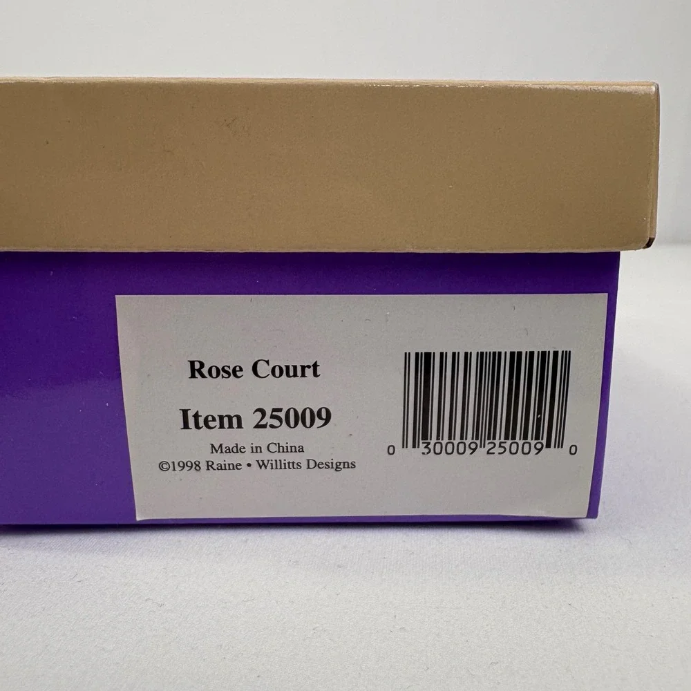 Vintage Just the Right Shoe By Raine Rose Court 25009 1998 Box No COA